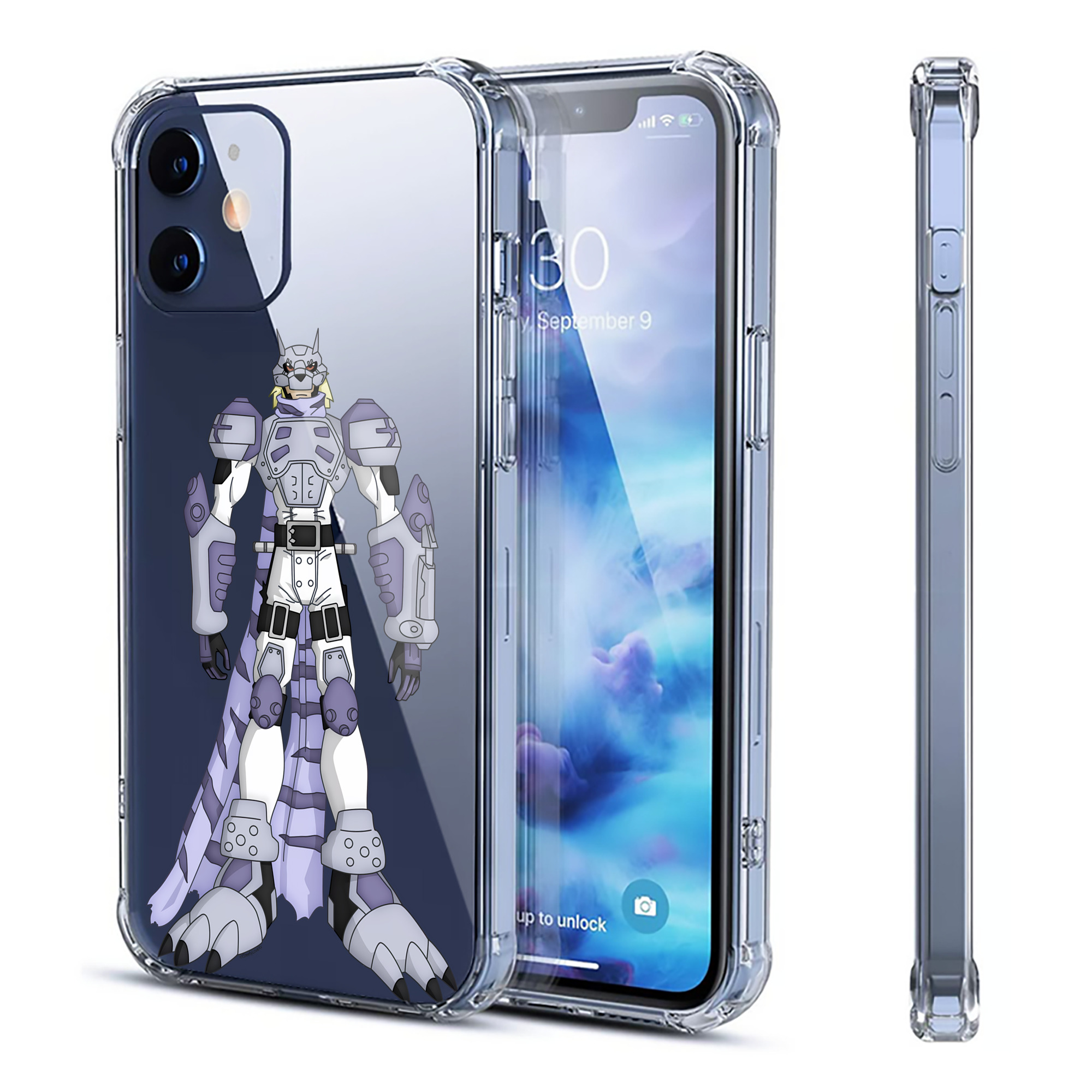 （画像用） Digimon デジタルモンスター/デジモン 【iPhone 12シリーズ対応】透明スマホケース（クリアソフトケース）
